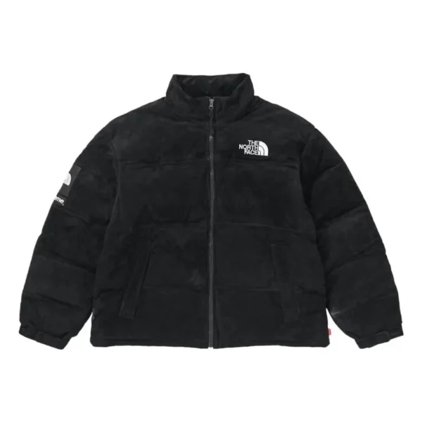 the-North Face suede-Black Jacket